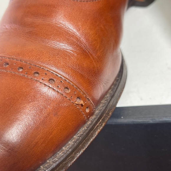 Allen Edmonds Byron 2034 Brown Leather Cap Toe Oxford Dress Shoes Men's 11 D - Picture 11 of 14